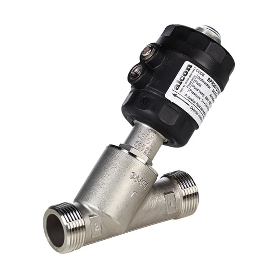 Alcon - 2-2 Way Piston Actuated Valve Threaded Spigots – Stainless Steel