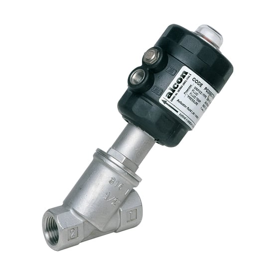 Alcon - 2-2 Way Piston Actuated Valve Compact Version – Stainless Steel