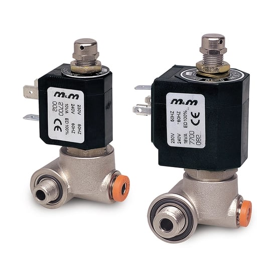 M&M - 3-2 Way Direct Acting Pilot Solenoid Valve with Manual Override - To Pilot PAVs