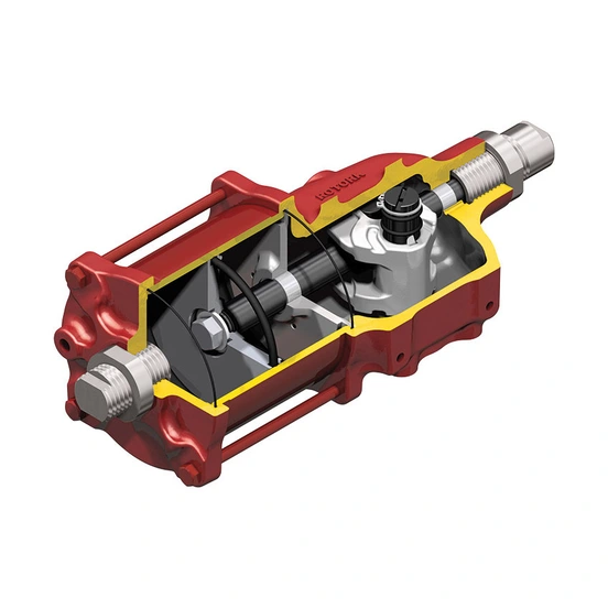 CP Range pneumatic scotch yoke actuators - section