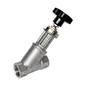 Alcon - Manual Angle Seat Valve – Stainless Steel - Piston Actuated Valves