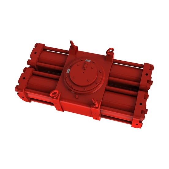 RHQ Range - Rack and pinion actuators - render